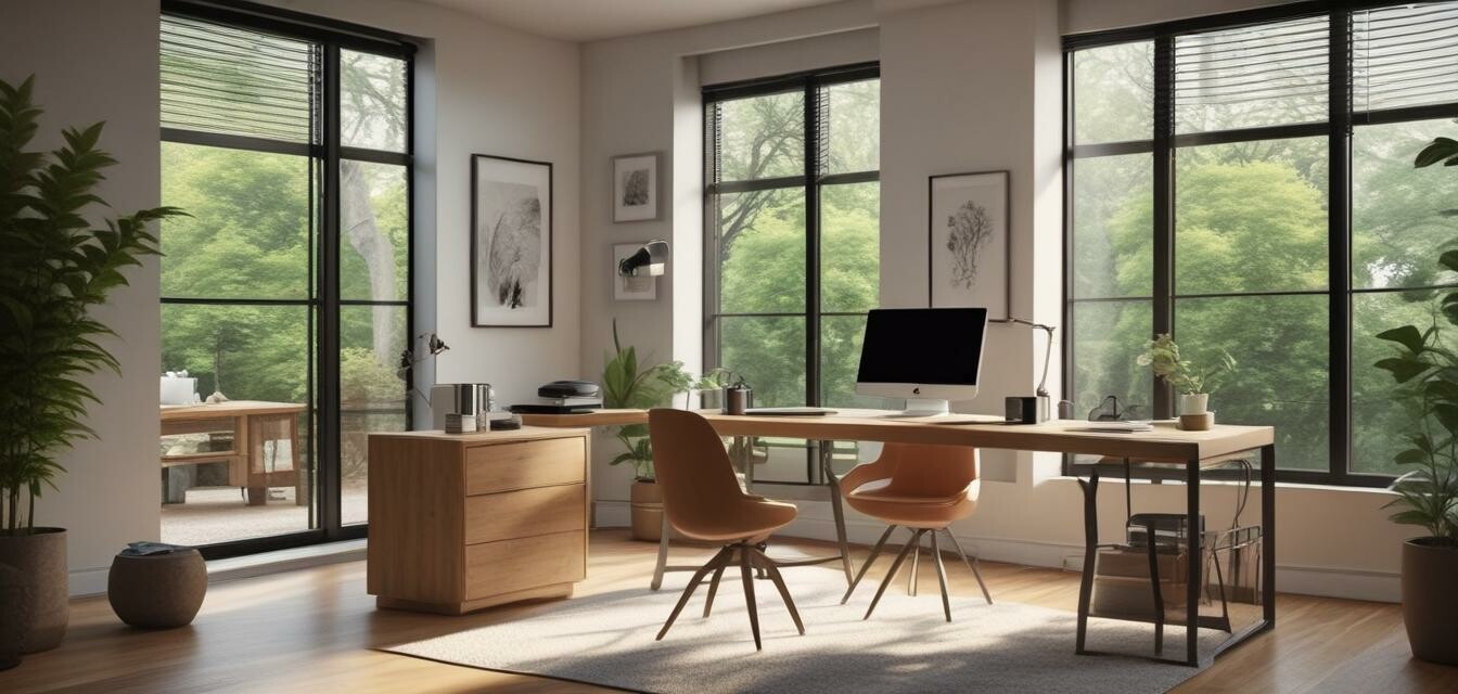 Eco-friendly home office setup